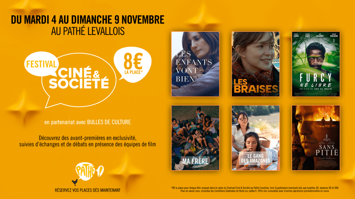 Le Pathé Levallois fête ses 10 ans et lance la 1ère édition du Festival Ciné & Société