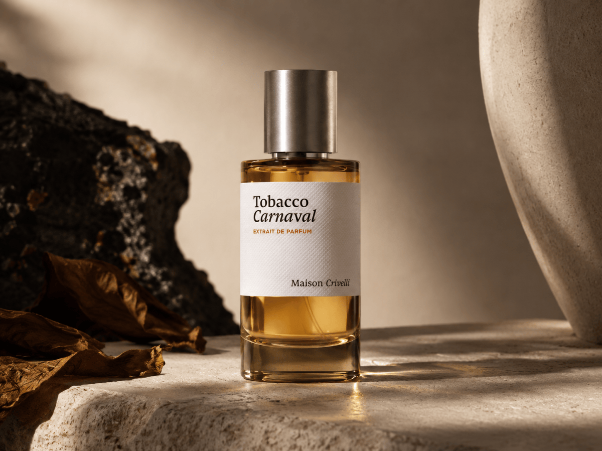 Maison Crivelli dévoile Tobacco Carnaval, un extrait de parfum incandescent